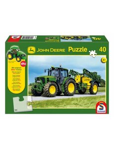 Schmidt John Deere 6630 met sproeier, 40 stukjes met SIKU miniatuur