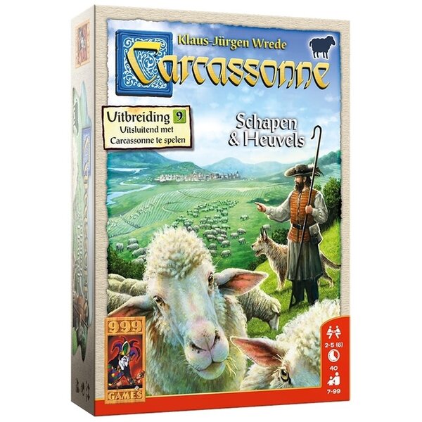 999 Games Carcassonne uitbreiding - Schapen en Heuvels