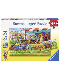 Ravensburger Bij de Ridders - 2x 24 stukjes