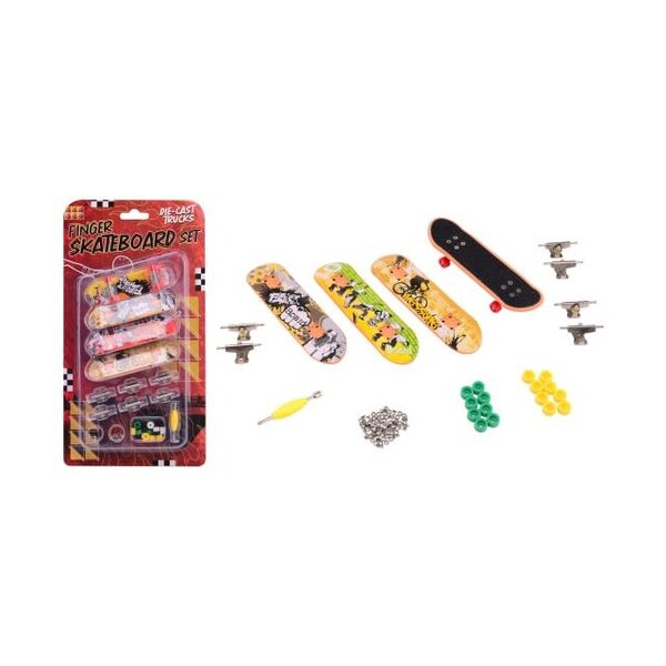 JohnToy Vinger skateboard per set 4 stuks