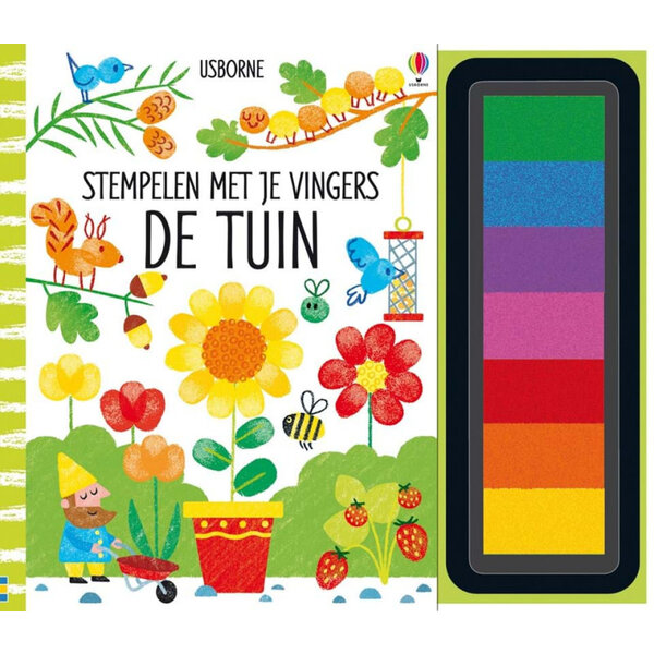 Usborne Stempelen met je vingers - De Tuin