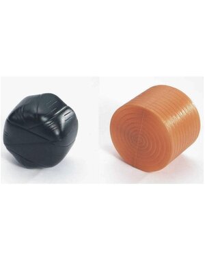 Bruder 2345 - 2 ronde balen, 2 ronde balen gewikkeld