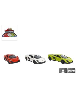  Welly Mc.Laren 675LT met pull back functie, 3 kleuren