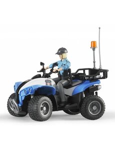 Bruder 63010 - Politie Quad met agente en accessoires