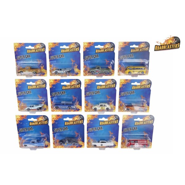 Roadblasters auto,  7 cm, assortie kleuren