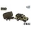 Kids Globe Landrover Defender Militairy met aanhanger