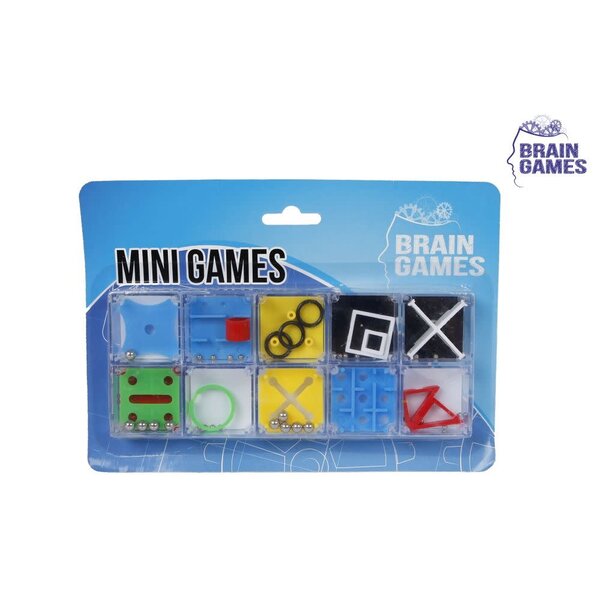 Brain games mini puzzels, 10 stuks