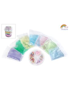  Maak je eigen Unicorn putty met glitters en kralen, 700 gram.