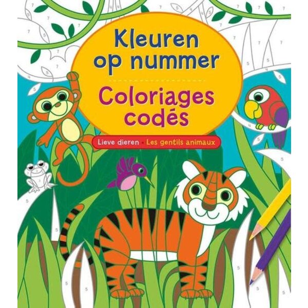 Deltas Kleuren op nummer - Lieve dieren