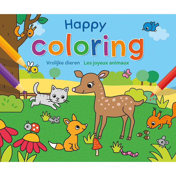Deltas Kleurboek -  Happy coloring Vrolijke dieren