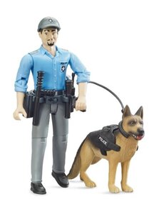 Bruder 62150 - Politie speelfiguur met hond