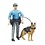 Bruder 62150 - Politie speelfiguur met hond