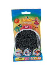 Hama Strijkkralen donkergrijs - 1000 stuks