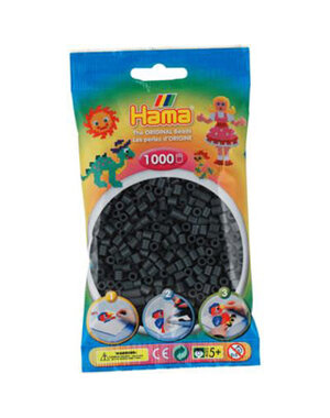 Hama Strijkkralen donkergrijs - 1000 stuks