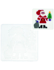 Hama Grondplaat Kerstman wit