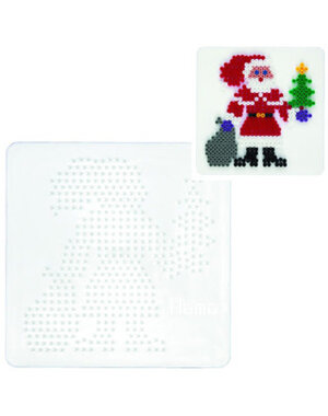 Hama Grondplaat Kerstman wit