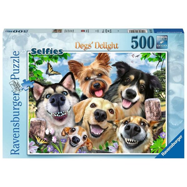 Ravensburger Vrolijke honden - 500 stukjes