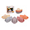 JohnToy Happy world badbootjes 5 stuks in pastelkleuren