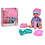 JohnToy Baby Rose drink en plaspop, 30 cm met toebehoren