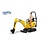 Bruder 62002 - JCB Micro graafmachine met bestuurder