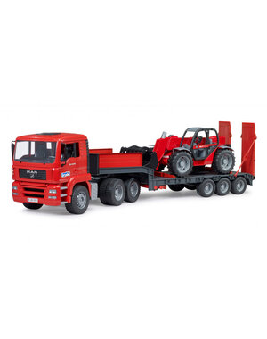 Bruder 2774 - MAN TGA dieplader met Manitou MLT633