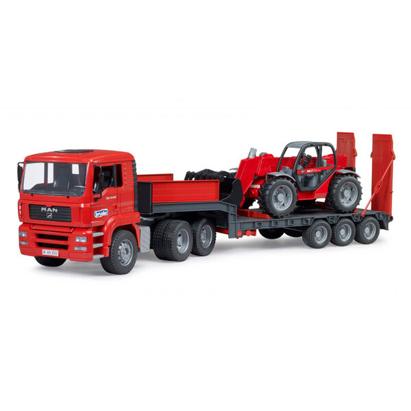 Bruder 2774 - MAN TGA dieplader met Manitou MLT633