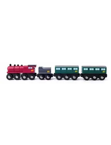 Woody Locomotief met 3 wagons