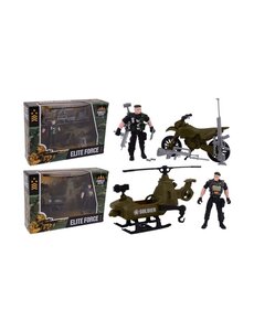 JohnToy Combat Force speelset, 25 cm - 2 assorti