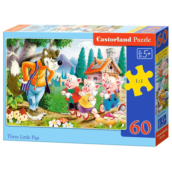 Castorland Three little pigs  60 stukjes