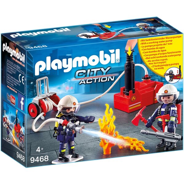 Playmobil 9468 - Brandweerteam met waterpomp