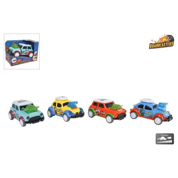 Roadblaster Stunt auto met frictie, 4 assorti, 12 cm