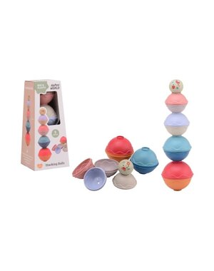JohnToy Happy World Stapel ballen Bio Plastic