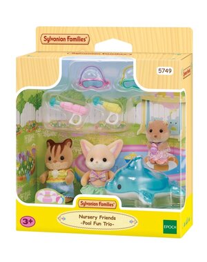 Sylvanian Families 5749 - Trio peutervriendjes-zwembad