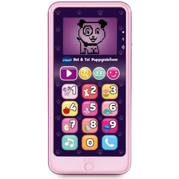 Vtech Bel & Tel Puppy telefoon roze: 18+ mnd