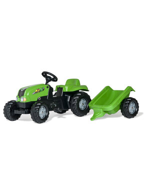 Rolly Toys 12169 - Rollykid-X groen met aanhanger