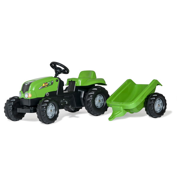 Rolly Toys Rollykid-X groen met aanhanger