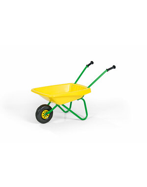 Rolly Toys Rolly Kruiwagen groen/geel met kunstof bak