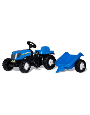 Rolly Toys 13074 - Rollykid New Holland met aanhanger