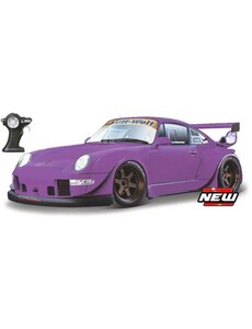 Maisto Porsche RWB993 911 Paars 2.4 GHZ RC, USB oplaadbaar