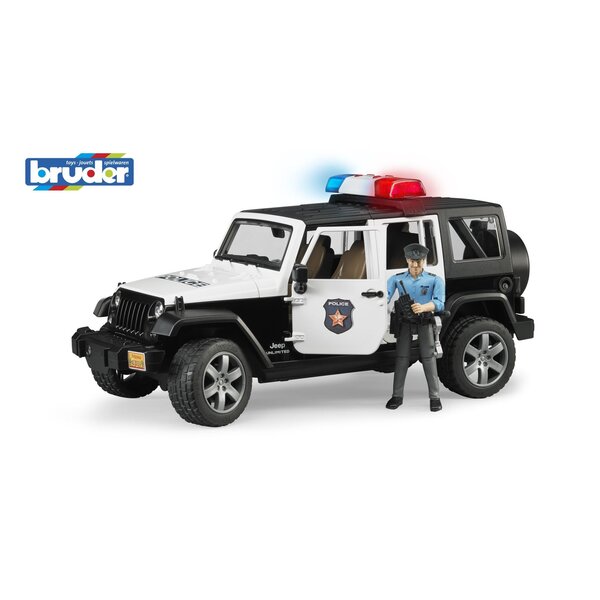 Bruder 2526 - Politie Jeep met politieagent, licht en geluid