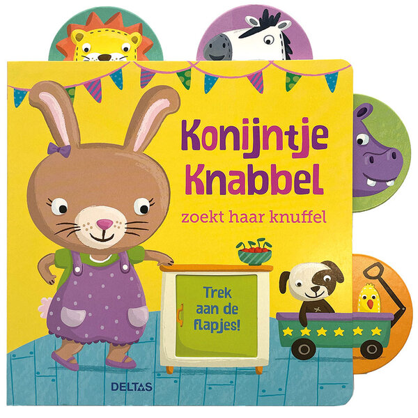 Deltas Konijntje Knabbel zoekt haar knuffel