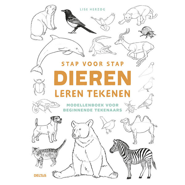 Deltas Stap voor stap dieren leren tekenen