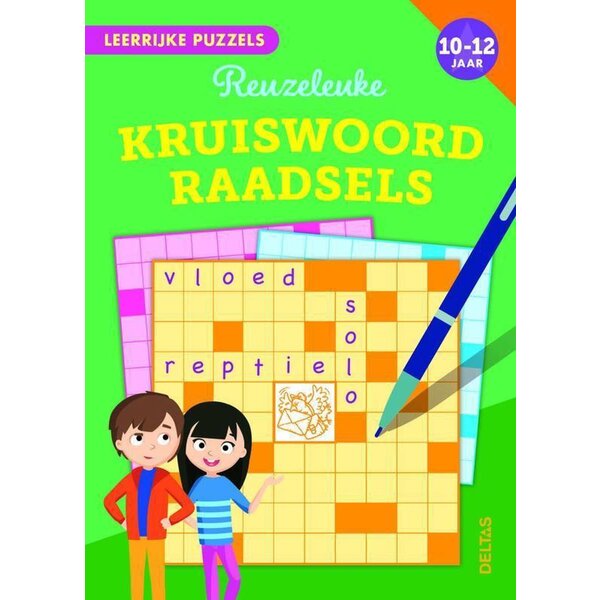 Deltas Leerrijke puzzels - Reuzeleuke kruiswoordraadsels 10-12 jaar