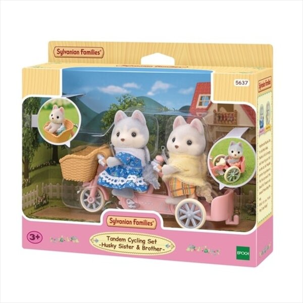 Sylvanian Families 5637 - Tandem met Husky broer en zus