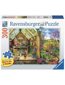 Ravensburger Blik in het tuinhuis - 300 stukjes XL