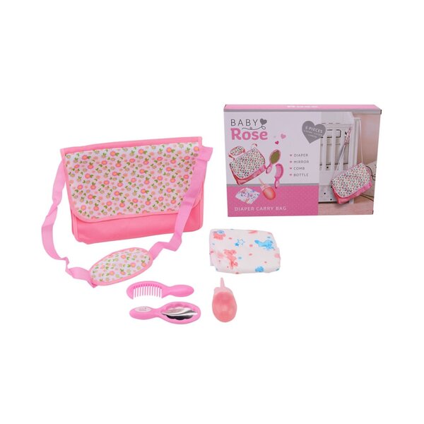 JohnToy Luiertas met accessoires - Baby Rose