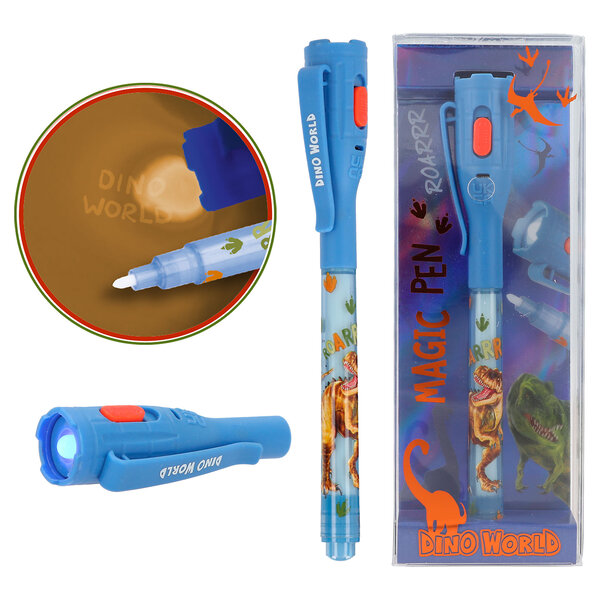 TopModel Dino World geheime pen met LED