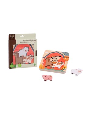 Jouéco Boerderij puzzel met lagen