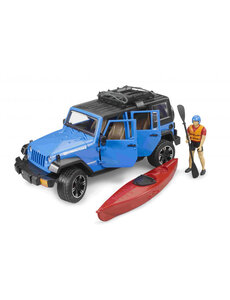 Bruder 2529 - Jeep Wrangler Rubicon Unlimited met kajak en figuur