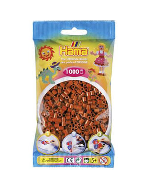 Hama Strijkkralen bruin - 1000 stuks
